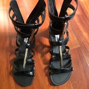 Black Steve Madden Gladiator Sandals